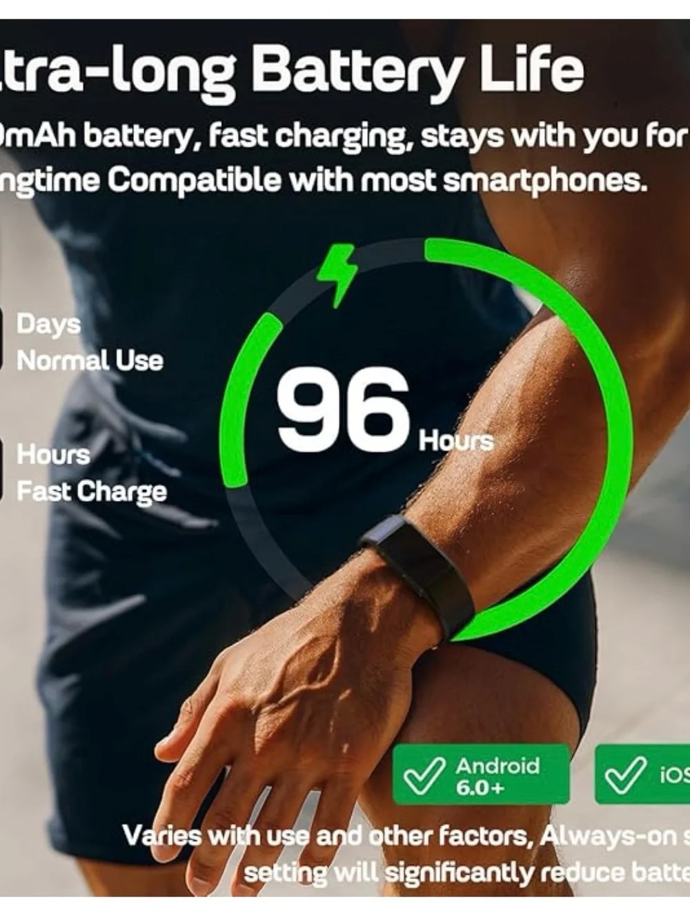 Looki-mini Black Fitness Tracker Band new open box
